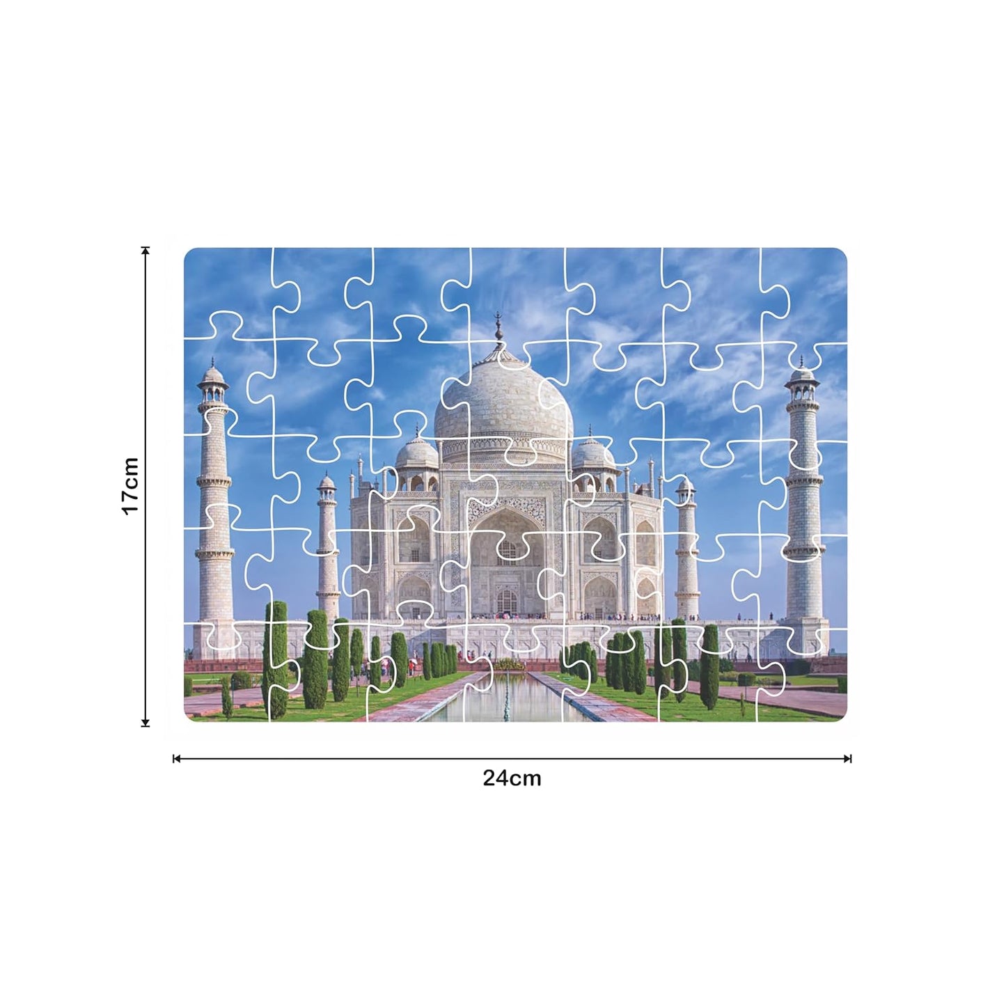 ratna's 4 in 1 wonders of india jigsaw puzzle (4 x 35 pieces) each puzzle size 24 x 17 cm educational toy for kids 3+ years