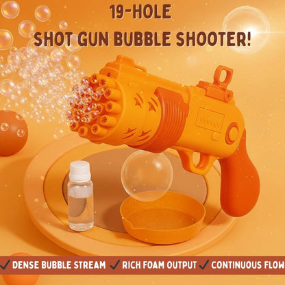 Shot Gun Bubble Shooter – Battery Operated Bubble Gun for Kids