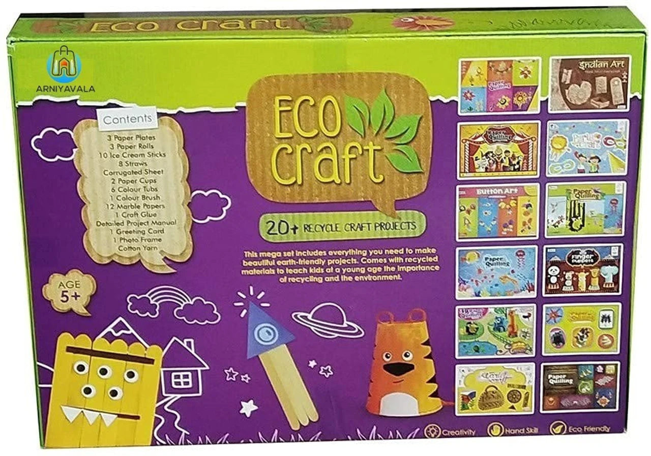 eco craft - recycle craft kit - 20+ recycle craft projects