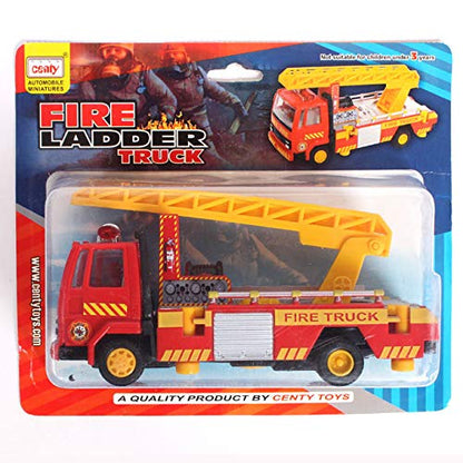 Centy Toys Fire Ladder Truck, Yellow