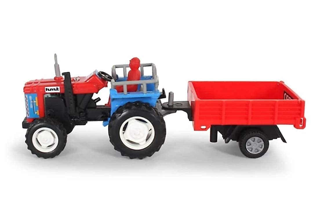 centy toys tractor trolley tractor with detachable trolley - trolley lid opens - pull back action color may vary, 3-12 years