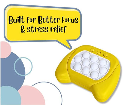 My Pop It Challenge Quick Push Toy, Fidget with Music for Kids Girl and Boy, Four Modes and Electronic Speed Push Game for Stress Relief and Brain Exercise, Ideal for 3+ Years Kids