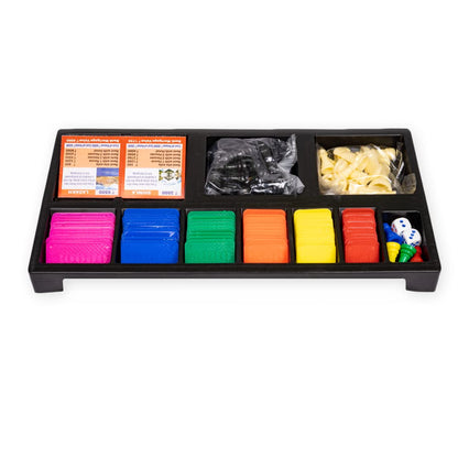 RATNA'S 2 in 1 Business and Chess Deluxe Board Game with Biscuit Coins for Kids - Perfect Family Strategy Game for All Ages