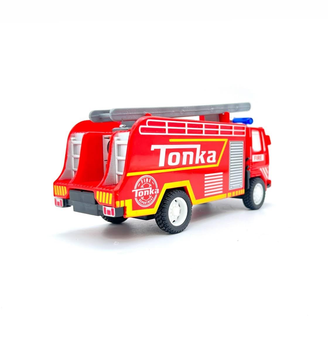 centy tonka fire fighter toy in pull back action for 3y+ red colour