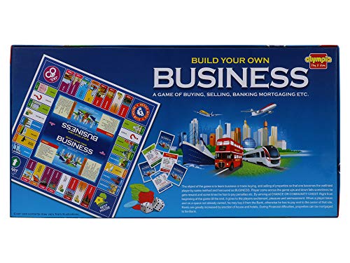 olympia games and toys olympia build your own business board game of buying, selling, renting, trading & mortgaging with laminated pvc board for kids, family & friends, fun & entertainment play