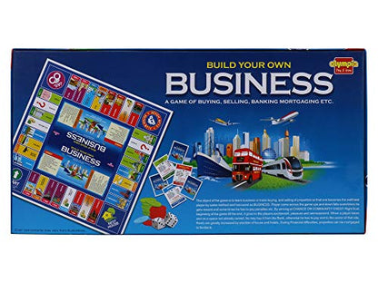 OLYMPIA GAMES AND TOYS Olympia Build Your Own Business Board Game Of Buying, Selling, Renting, Trading & Mortgaging With Laminated Pvc Board For Kids, Family & Friends, Fun & Entertainment Play