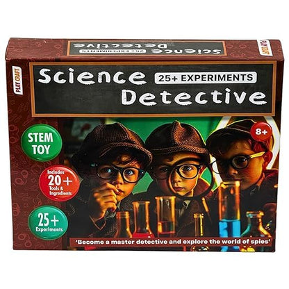 Detective STEM Kit for Kids 8+ | 25+ Fun Experiments Educational Toy | Learning Science Activity Kit
