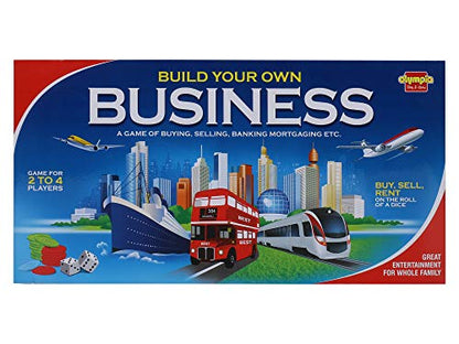 OLYMPIA GAMES AND TOYS Olympia Build Your Own Business Board Game Of Buying, Selling, Renting, Trading & Mortgaging With Laminated Pvc Board For Kids, Family & Friends, Fun & Entertainment Play