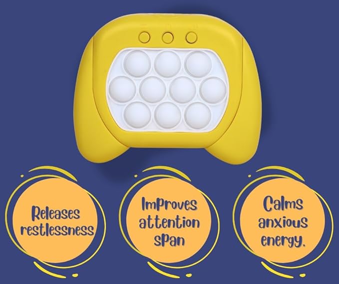 my pop it challenge quick push toy, fidget with music for kids girl and boy, four modes and electronic speed push game for stress relief and brain exercise, ideal for 3+ years kids