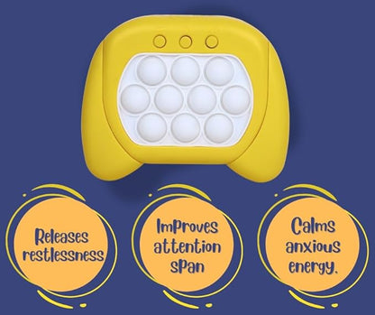 My Pop It Challenge Quick Push Toy, Fidget with Music for Kids Girl and Boy, Four Modes and Electronic Speed Push Game for Stress Relief and Brain Exercise, Ideal for 3+ Years Kids