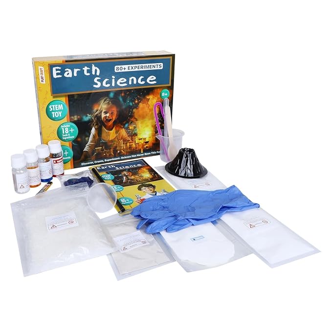 science experiments stem learner kit | earth science lab kit | learning & educational diy activity toy kit for ages 6+