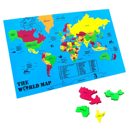 Foam World Map Puzzle | Learn Countries, Geography for Kids, Learning & Educational Toys, Puzzles for Kids Ages 4+