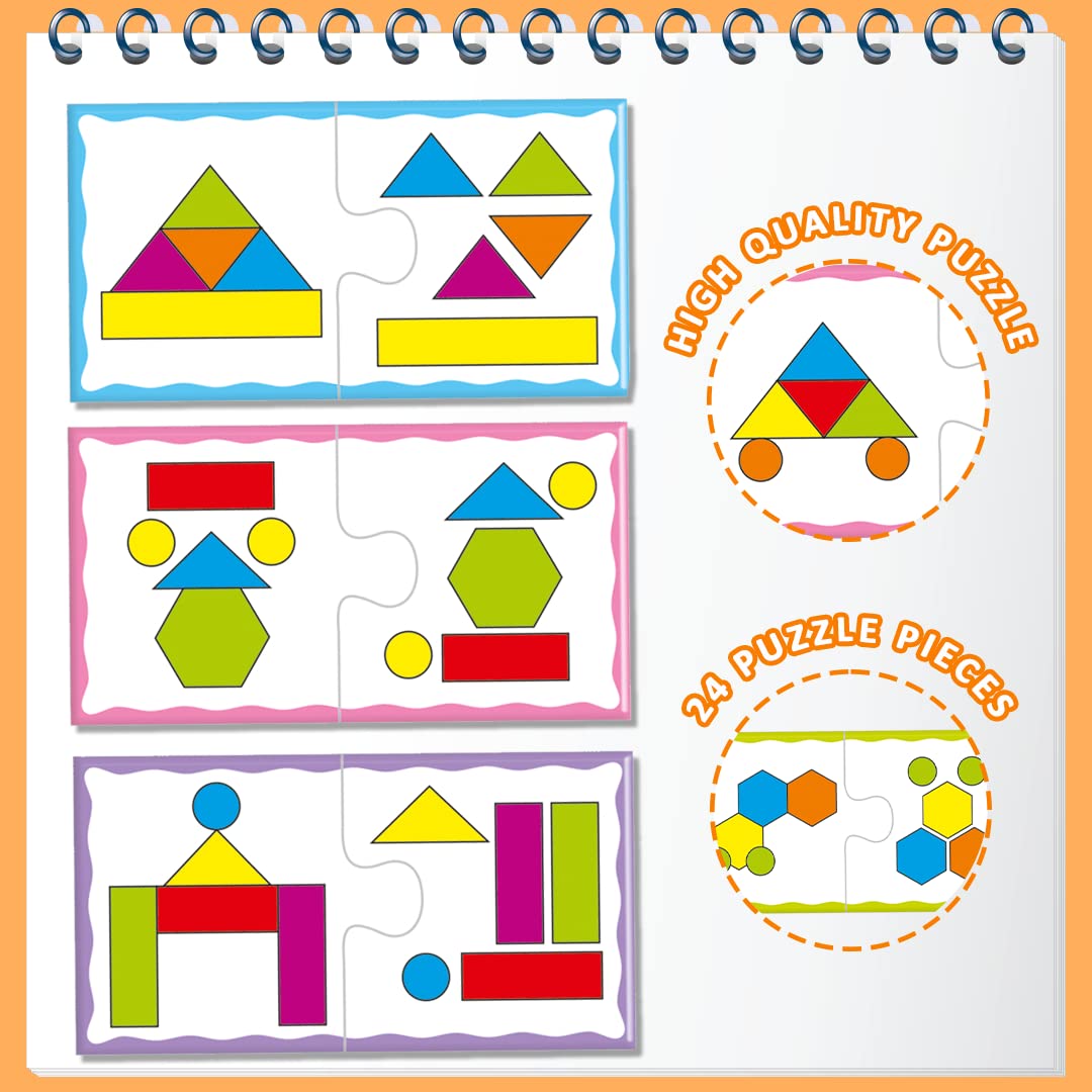 ratna's educational jigsaw puzzle range for kids (match the shapes)