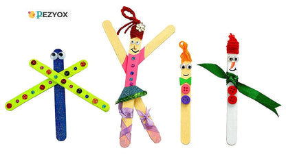 PEZYOX Creative Candy Craft Kit House of Gifts Satin Strips, Plastic Beads Craft kit Toys, Multicolour