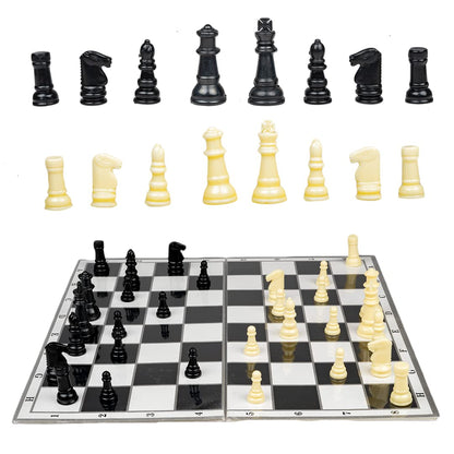 RATNA'S 2 in 1 Business and Chess Deluxe Board Game with Biscuit Coins for Kids - Perfect Family Strategy Game for All Ages
