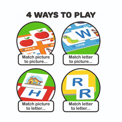 Ratna's Alphabet Lotto Great Way to Learn Letters Along with Playing for Preschool Kids