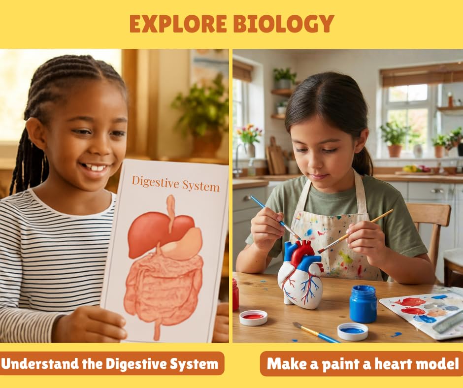 lay craft (eksploe) 3-in-1 science kit for kids (8+) | 155+ experiments | stem learning toy | biology, chemistry & physics lab set | diy educational science kit with 40 + tools & materials
