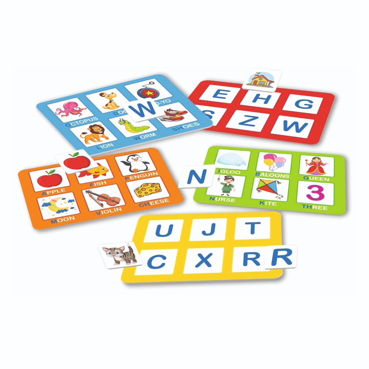 ratna's alphabet lotto great way to learn letters along with playing for preschool kids