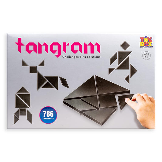 Tangram Puzzle 7 Pieces and 786 Patterns Educational Jigsaw Puzzle Game of Shapes for Mind Development of Kids
