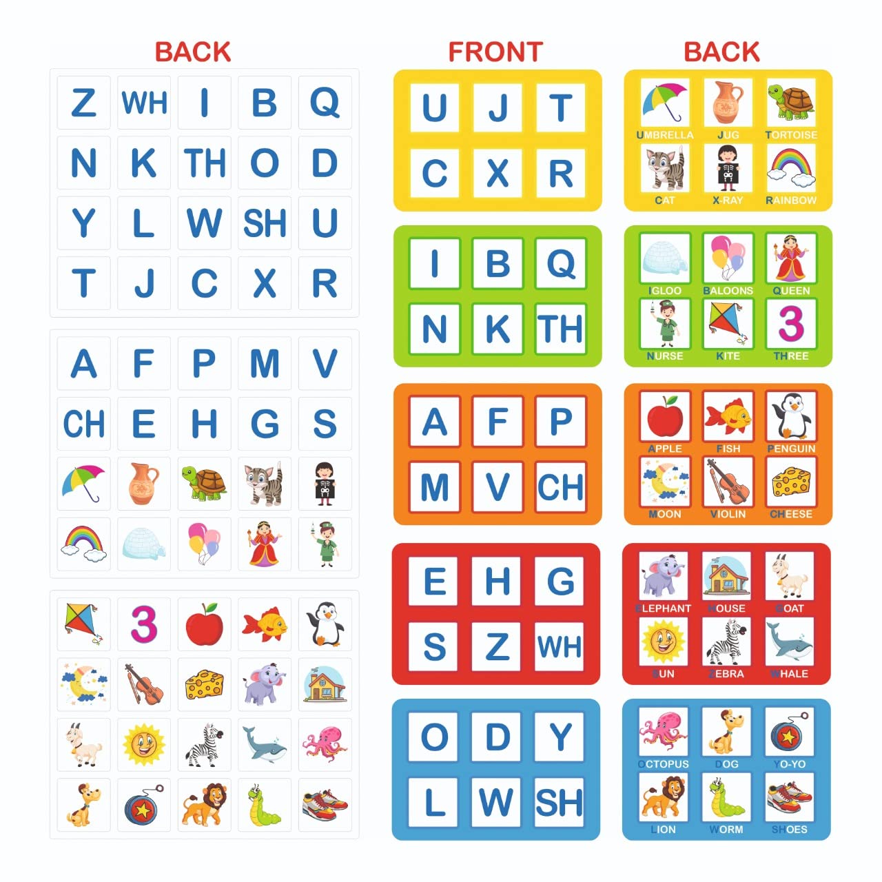 ratna's alphabet lotto great way to learn letters along with playing for preschool kids