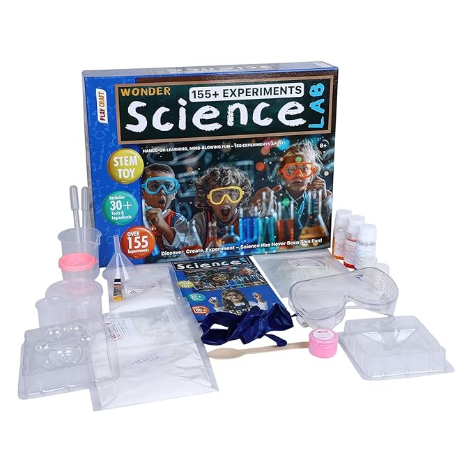wonder science lab kit for kids | 155+ stem science experiments boys & girls age 8+ year