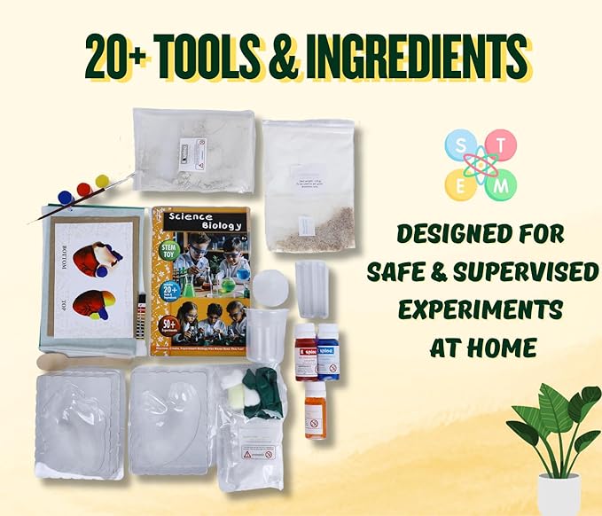 ekploe science biology | 50+ experiments for boys and girls science experiment toy kit for ages 8-14| stem learning educational toys | birthday gifts ideas for kids