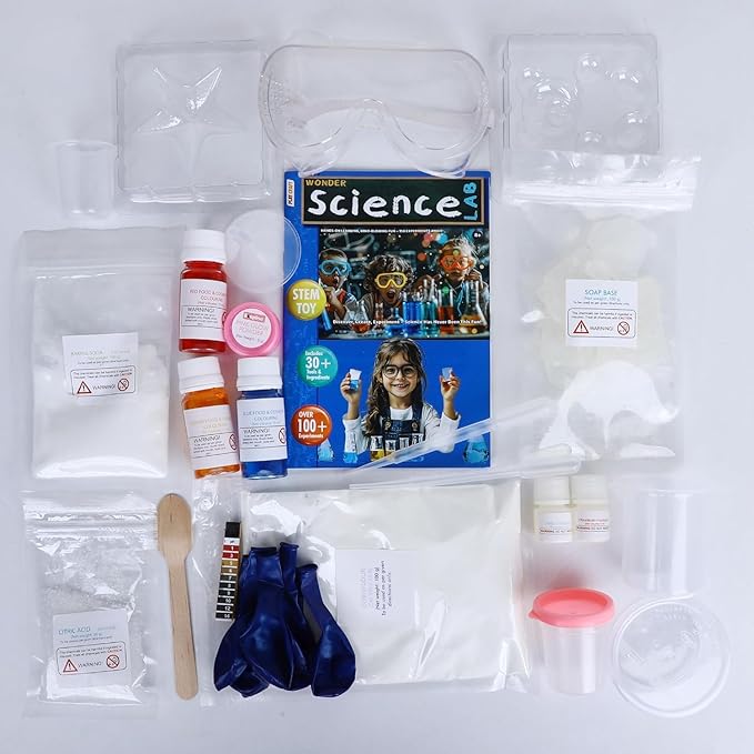 wonder science lab kit for kids | 155+ stem science experiments boys & girls age 8+ year
