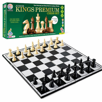 RATNA'S Strategy Game Junior Kings Premium Chess Board Set for Kids with Logical and Strong Mind to Enhance Their Logical Thinking and Concentration