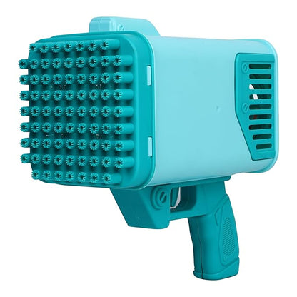 72 Holes Bazooka Bubble Gun for Kids with LED Lights |Rechargeable Battery Included, Bubble Solution & Tray Set, Automatic Bubble Blaster | Age 3+ for Girls and Boys