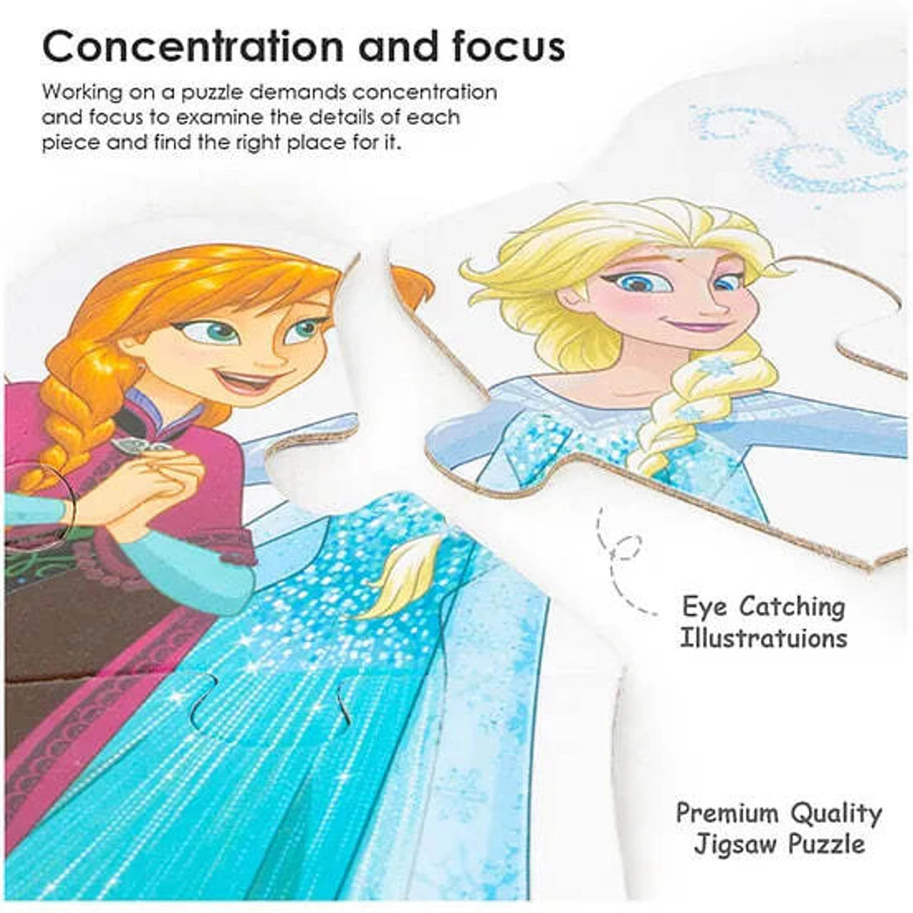 zokato frozen 6 in 1 jigsaw puzzle- 72 pieces (72 pieces)