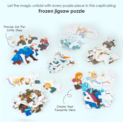 Zokato Frozen 6 in 1 Jigsaw Puzzle- 72 Pieces (72 Pieces)