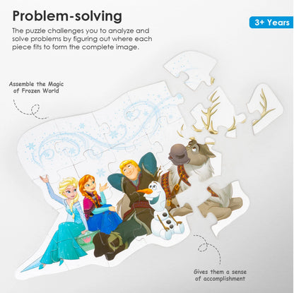 Zokato Frozen 6 in 1 Jigsaw Puzzle- 72 Pieces (72 Pieces)