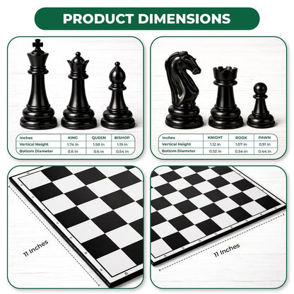 RATNA'S Strategy Game Junior Kings Premium Chess Board Set for Kids with Logical and Strong Mind to Enhance Their Logical Thinking and Concentration