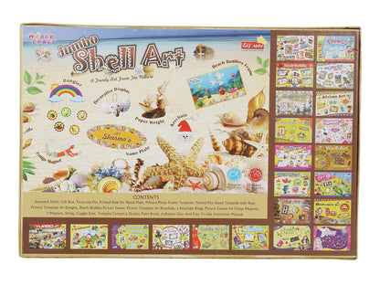 DIY Hobby, Creative Lil Star Jumbo Shell Art and Craft Game Kit for Kids Upto 10 Years Old