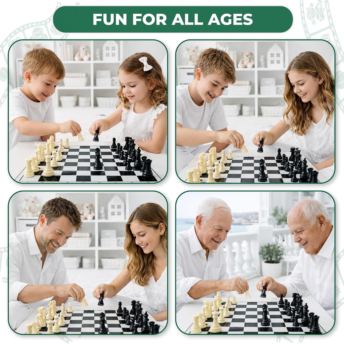 ratna's strategy game junior kings premium chess board set for kids with logical and strong mind to enhance their logical thinking and concentration