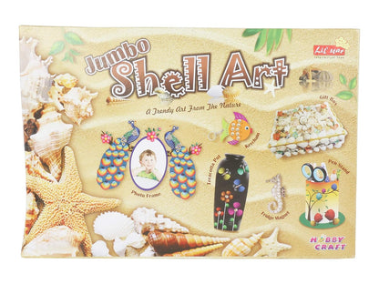 DIY Hobby, Creative Lil Star Jumbo Shell Art and Craft Game Kit for Kids Upto 10 Years Old