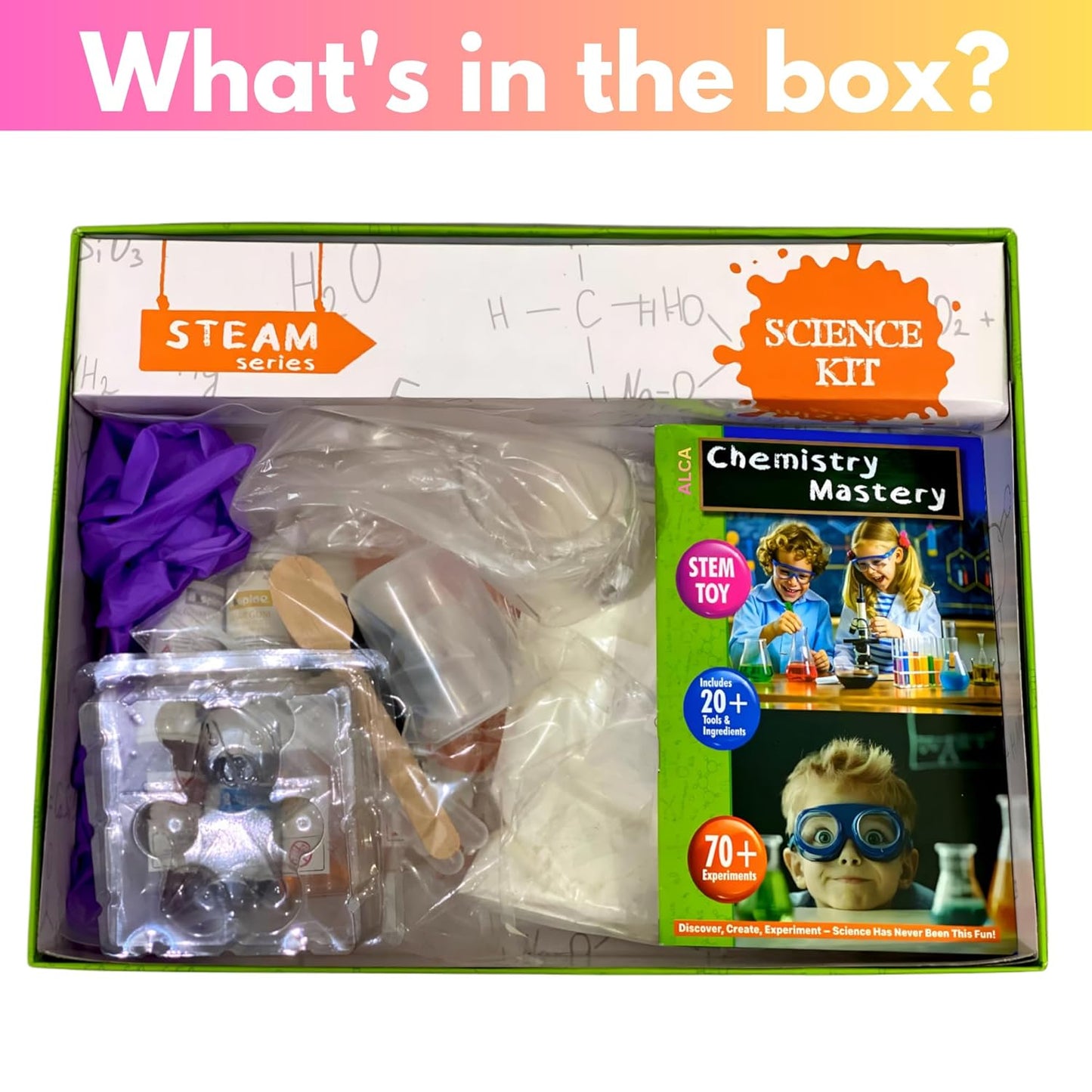 alca chemistry mastery science experiment kit for boys & girls ages 7-14 | birthday gifts ideas for kids | stem learning educational toys & stem toys for boys 7-14 years | experiment kit