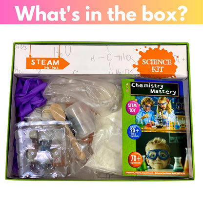 Alca Chemistry Mastery Science Experiment Kit for Boys & Girls Ages 7-14 | Birthday Gifts Ideas for Kids | STEM Learning Educational Toys & STEM Toys for Boys 7-14 Years | Experiment Kit