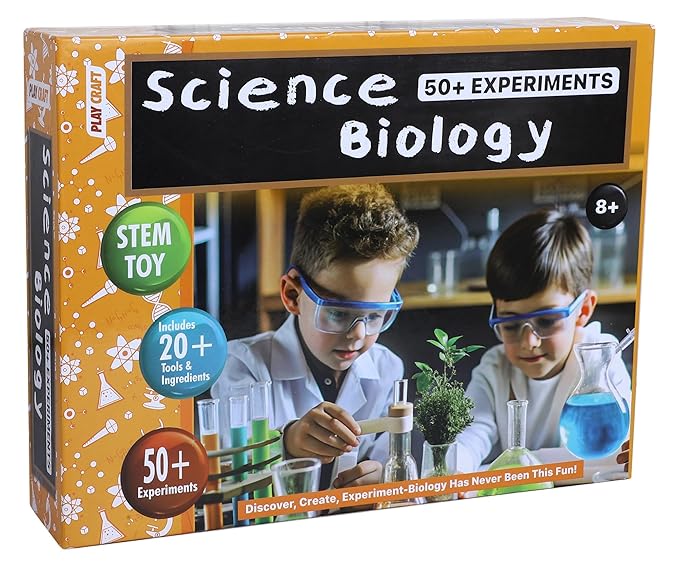 ekploe science biology | 50+ experiments for boys and girls science experiment toy kit for ages 8-14| stem learning educational toys | birthday gifts ideas for kids