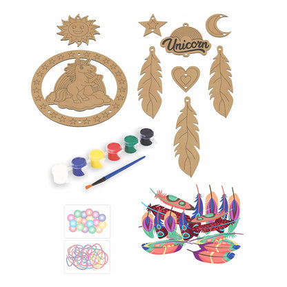 RATNA'S Make Your Own Dream Catcher Unicorn Theme DIY Kit for Kids 5+