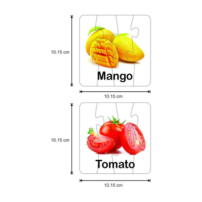 RATNA'S Educational Jigsaw Puzzle Range for Kids (Match THE Fruit & Vegetable)