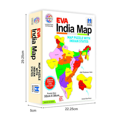 Ratna's Educational Jigsaw Puzzle Range for Kids (EVA India Map)