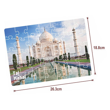 Ratna's 7 Wonders of The World Jigsaw Puzzle | 7 x 35 Pieces Different Jigsaw Puzzles Size 26.3 x 18.8 cm with an Information Guide Inside
