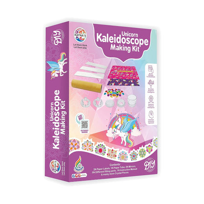 Ratnas Unicorn Kaleidoscope Making Kit - Multicolor