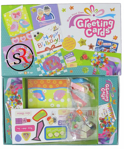 Ekta DIY Craft Kit 12 Fabolous Ready to Make Cards (Multicolour)