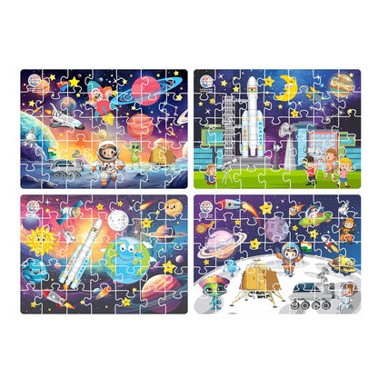 Ratna's 4 in 1 Chandrayaan Jigsaw Puzzle (4 x 35 Pieces) for Kids 3+ Years