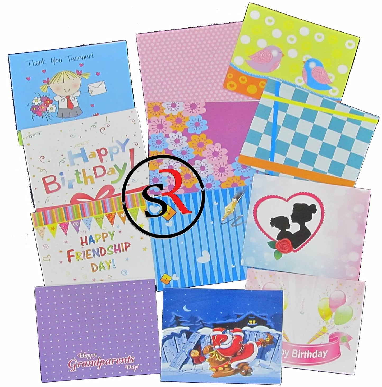 ekta diy craft kit 12 fabolous ready to make cards (multicolour)