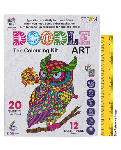 Ratnas Doodle Art Kids Colouring Kit - Multicolour