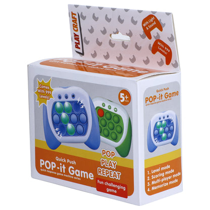 My Pop It Challenge Quick Push Toy, Fidget with Music for Kids Girl and Boy, Four Modes and Electronic Speed Push Game for Stress Relief and Brain Exercise, Ideal for 3+ Years Kids