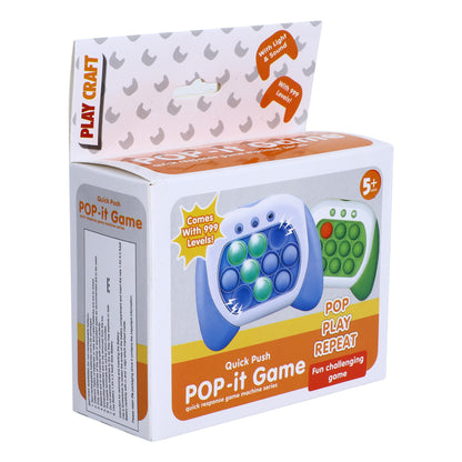 My Pop It Challenge Quick Push Toy, Fidget with Music for Kids Girl and Boy, Four Modes and Electronic Speed Push Game for Stress Relief and Brain Exercise, Ideal for 3+ Years Kids